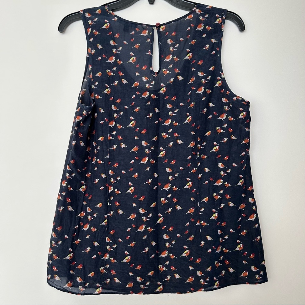 GAP Womens Silk Blend Bird Tank Blouse